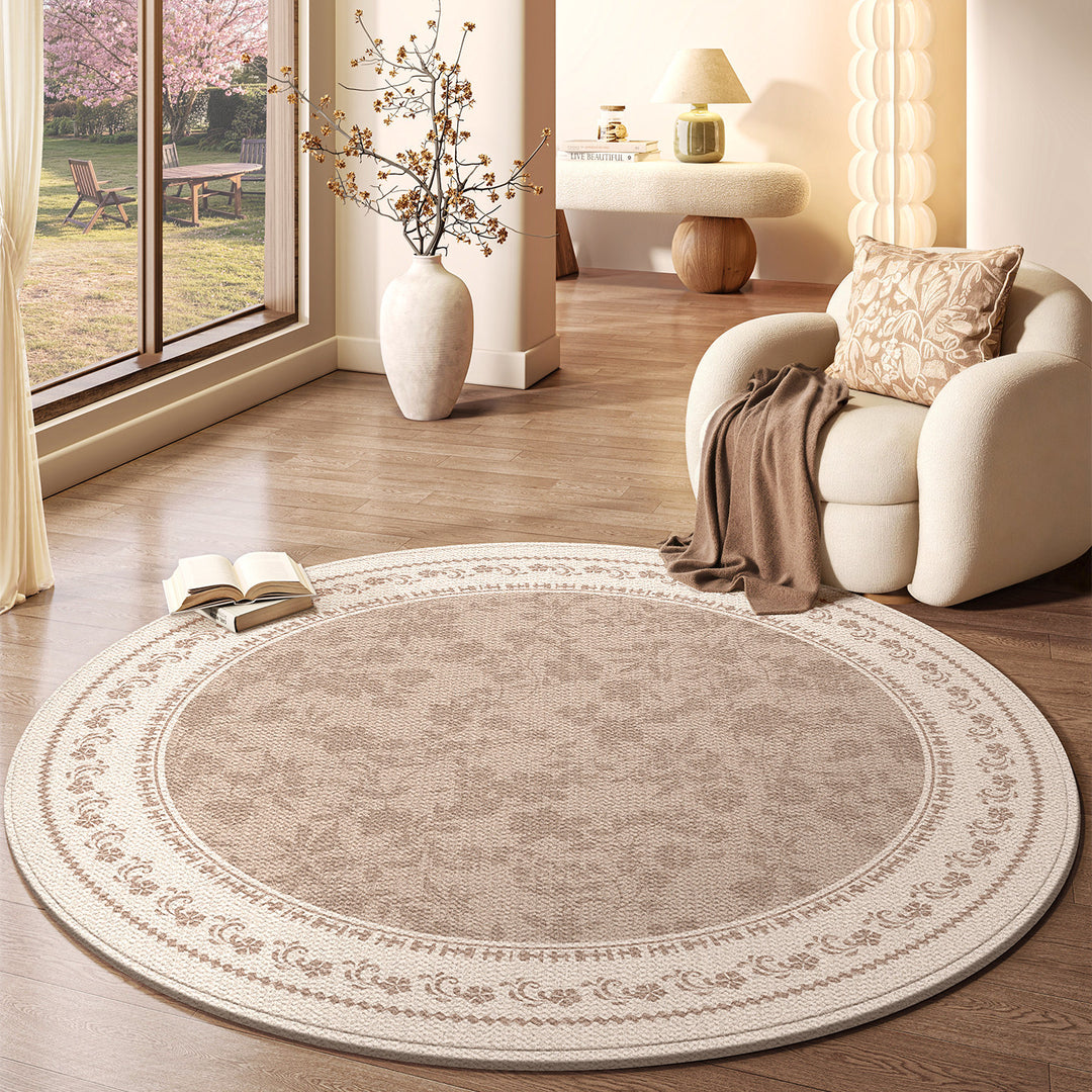 Natural Fiber Decorative Round Area Rug