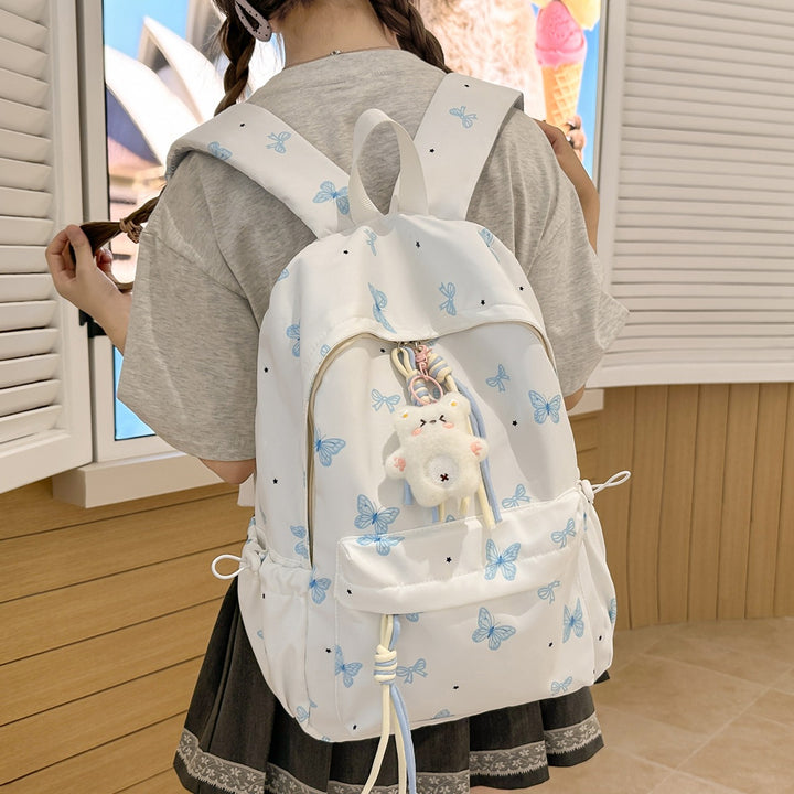 Charming Butterfly Print Casual Backpack Stornfield