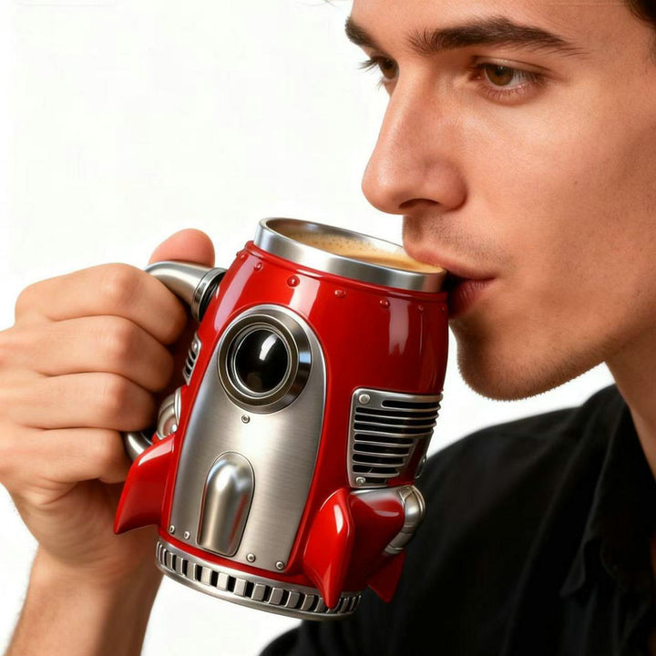 Creative Retro Rocket Coffee Mug Stornfield