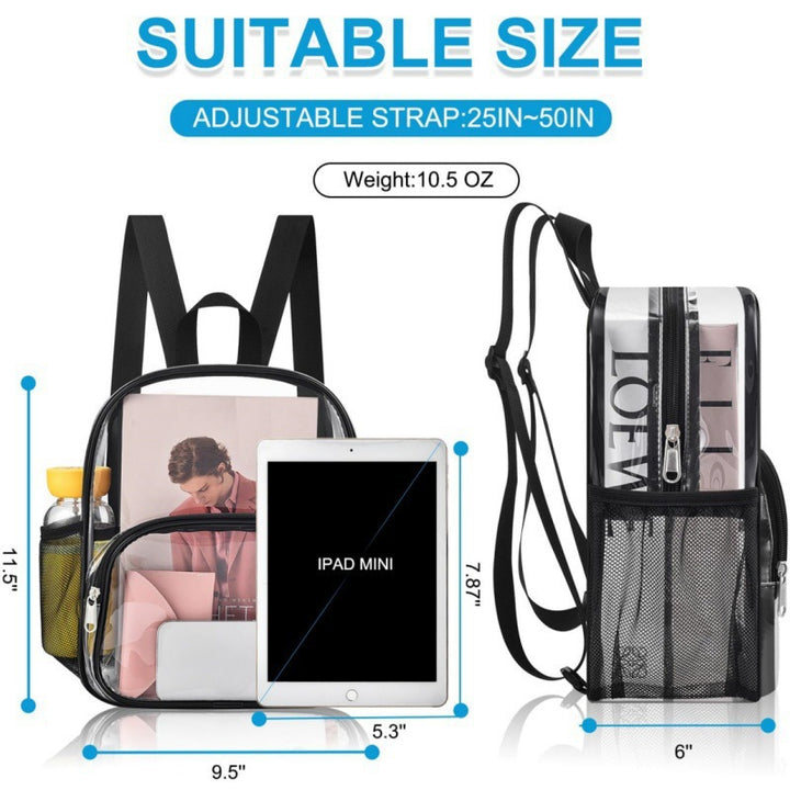 Unisex transparent comfort backpack Stornfield