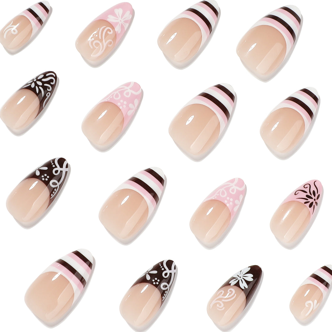 Artful stiletto nails with attractive patterns Stornfield