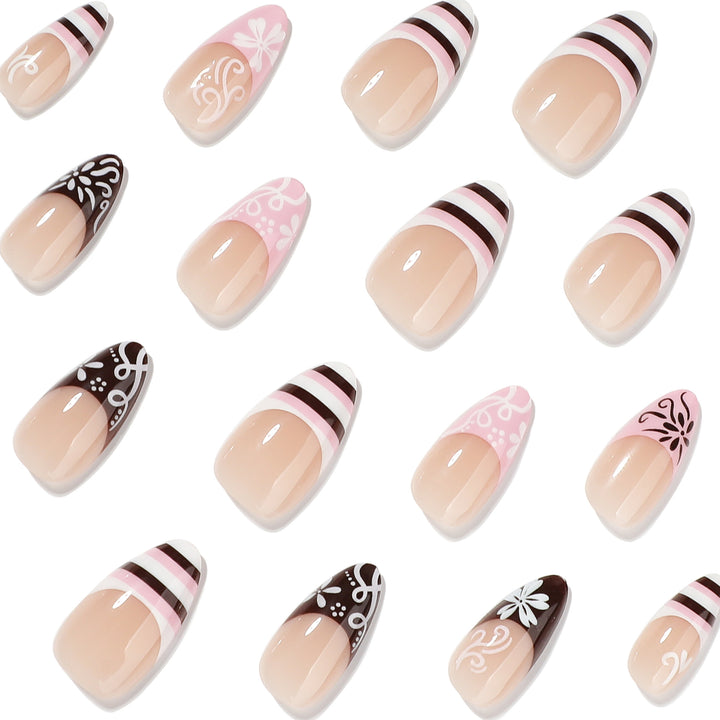 Artful stiletto nails with attractive patterns Stornfield