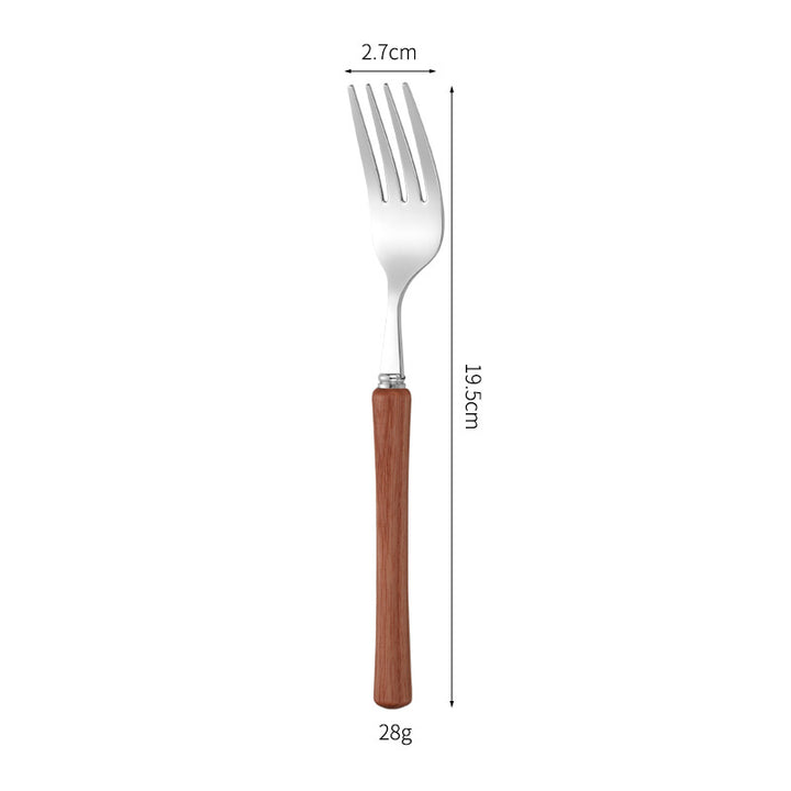 Elegant serving spoon with ergonomic wooden handle Stornfield