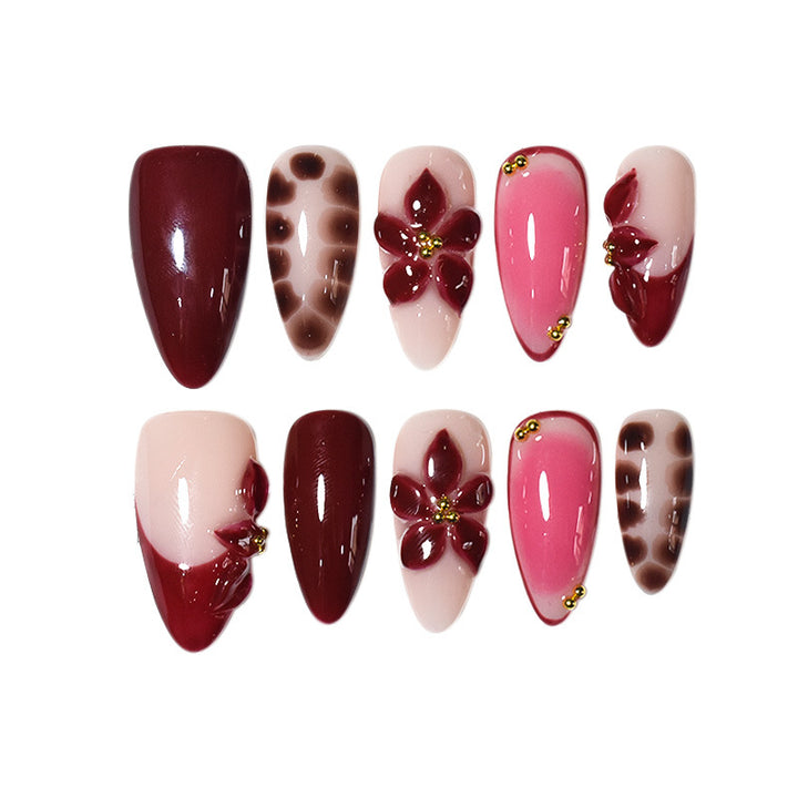 Artistic Press-On Nail Art Stornfield
