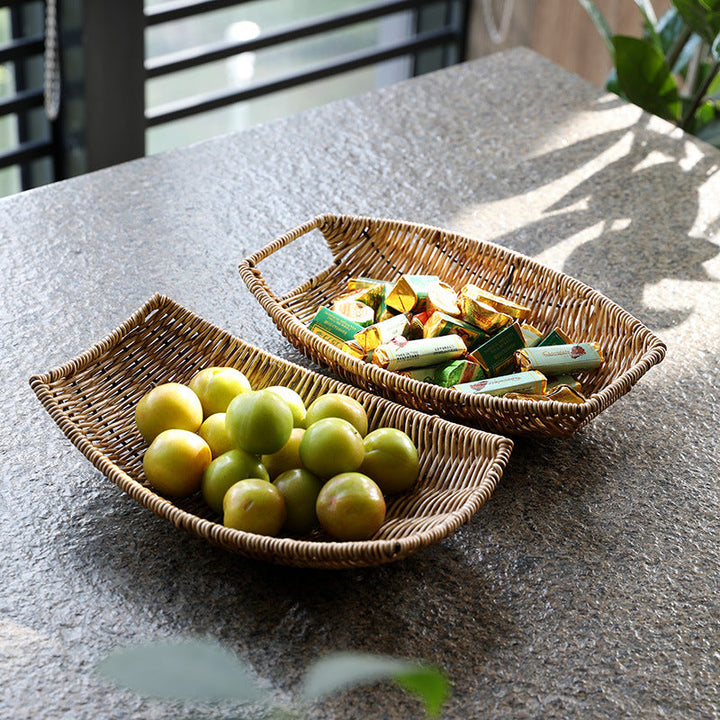 Decorative Handwoven Serving Tray Stornfield