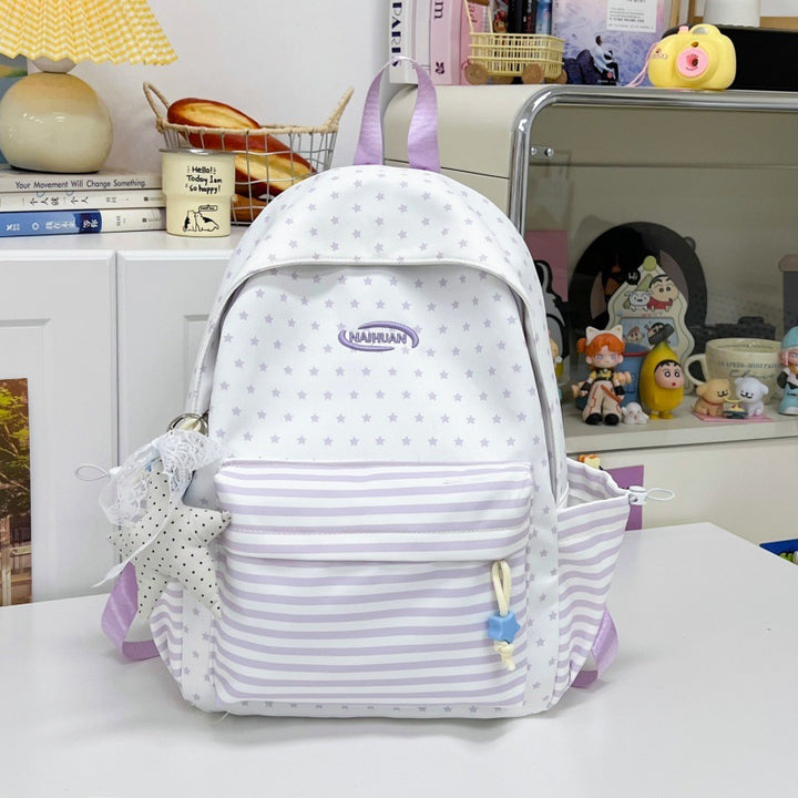 Stylish Star-Patterned Casual Backpack Stornfield