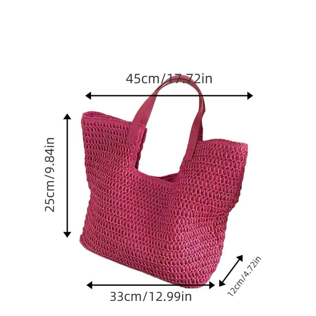 Spacious straw beach bag Stornfield