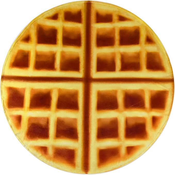 Waffle-Shaped Decorative Pillow