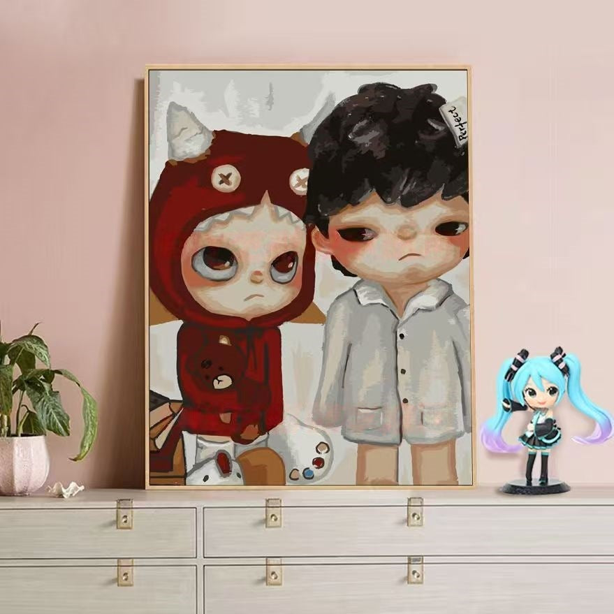 Playful Character Illustration Canvas Art Stornfield
