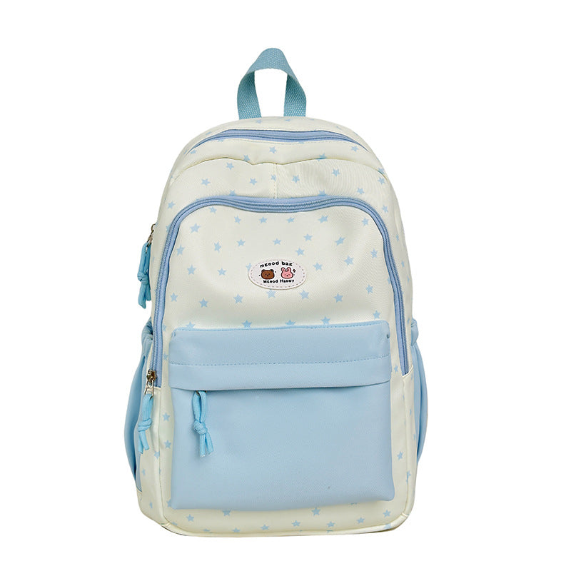 Star-Print Multi-Pocket Backpack Stornfield