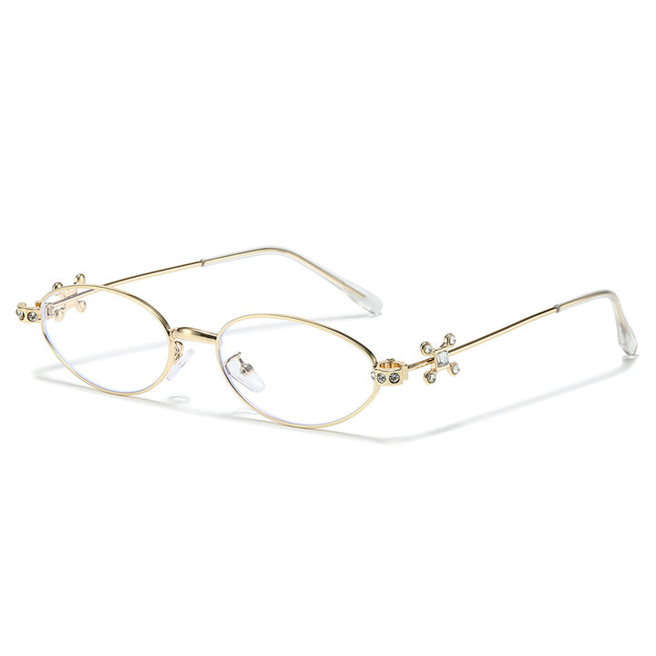 Elegant Rhinestone-Embellished Cat-Eye Sunglasses Stornfield