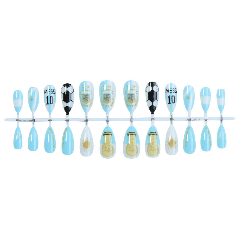 Creative nail art set with football theme Stornfield