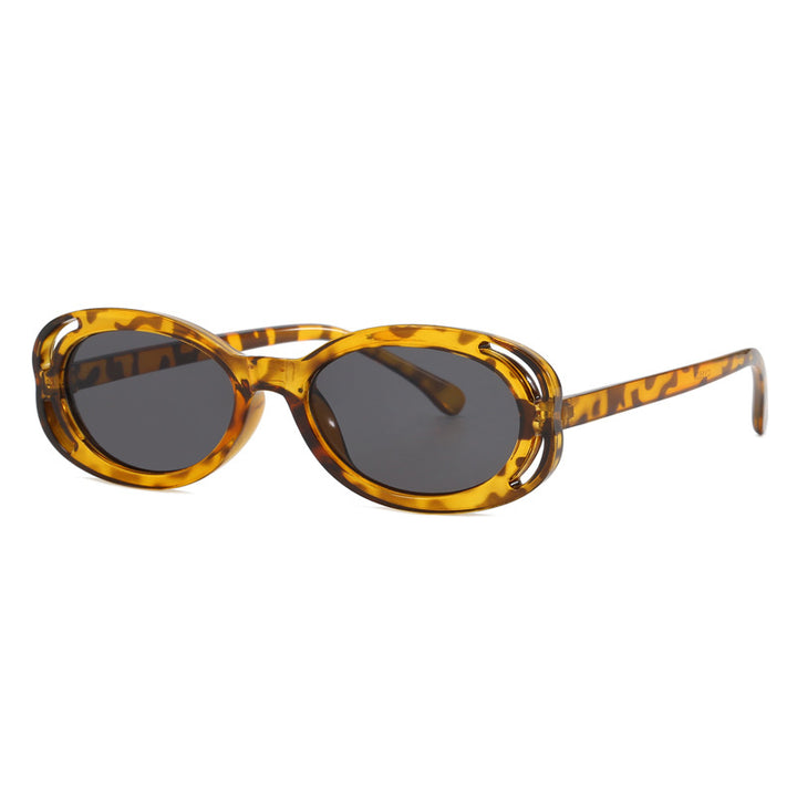 Women's fashionable sunglasses with oval frame and unique design Stornfield