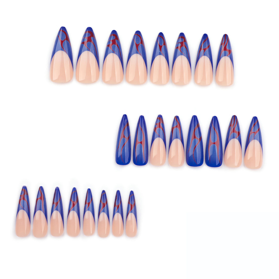 Artful stiletto nails with colorful designs and creative accents Stornfield