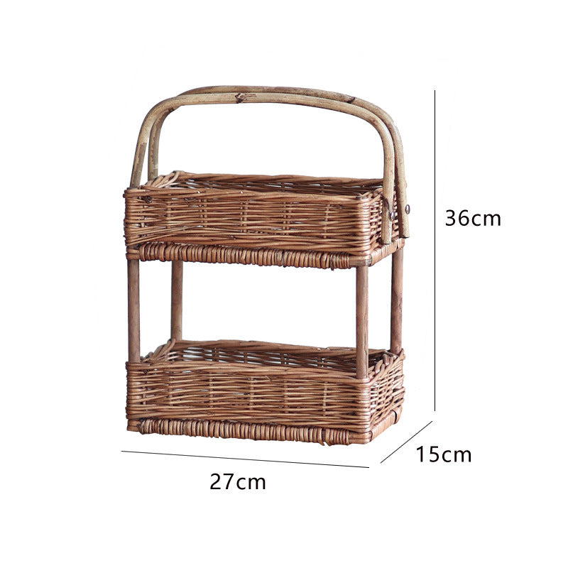 Practical storage basket with handle Stornfield