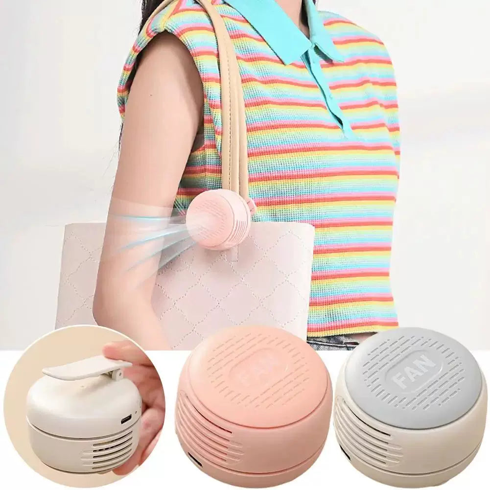 Unisex one size compact portable personal cooling fan with USB rechargeable battery and adjustable louvers Stornfield