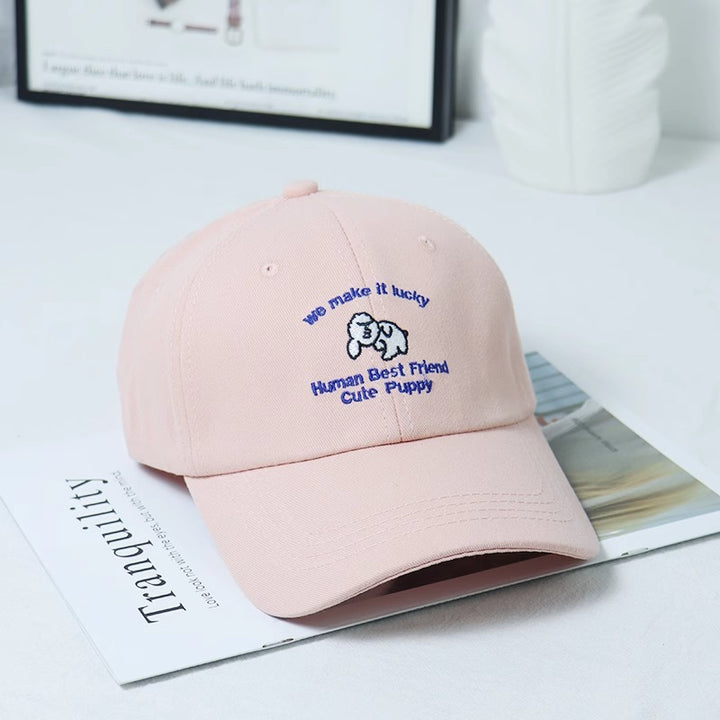 Women's Embroidered Puppy-Themed Baseball Cap Stornfield