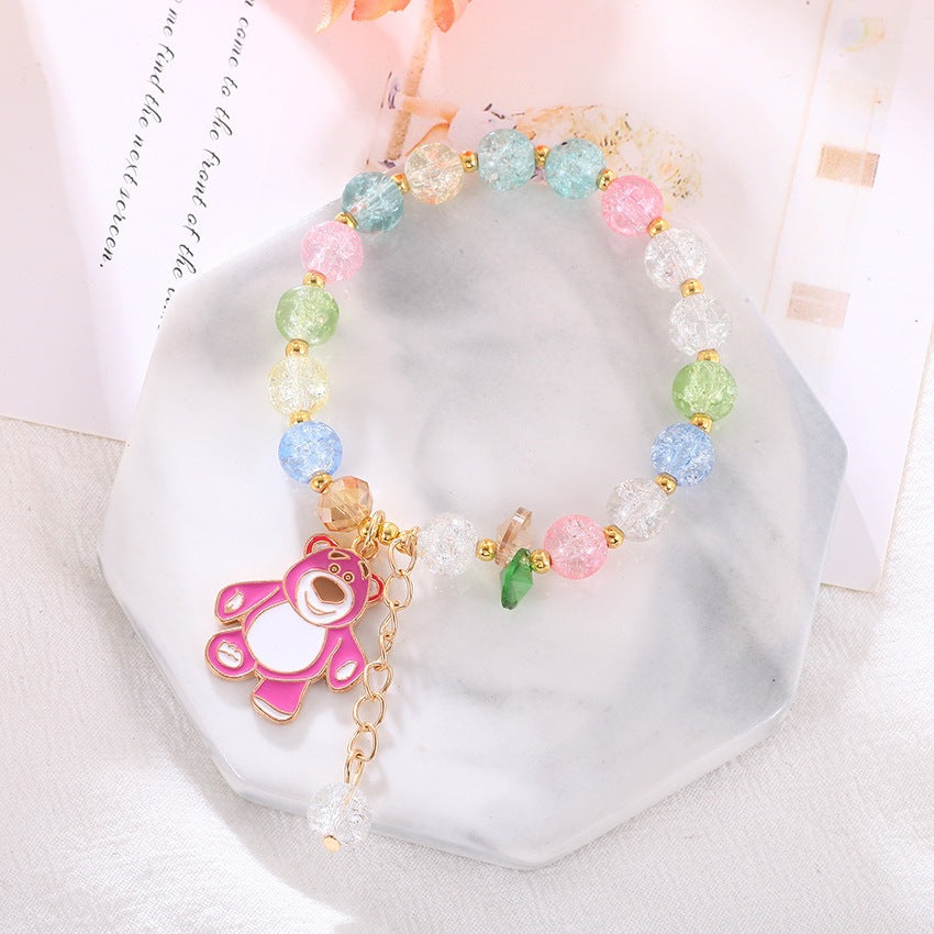 Playful bracelet with colorful glass beads Stornfield
