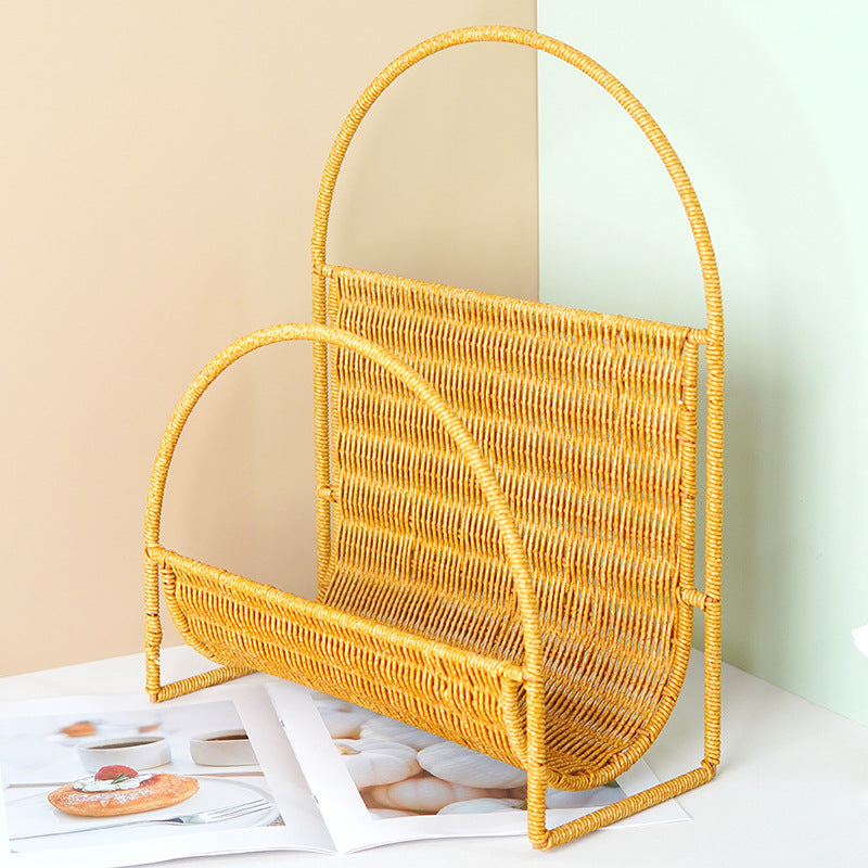 Stylish Woven Magazine Rack Stornfield