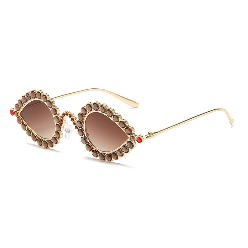 Ladies Glamorous Sunglasses with Sparkling Rhinestone Decoration Stornfield