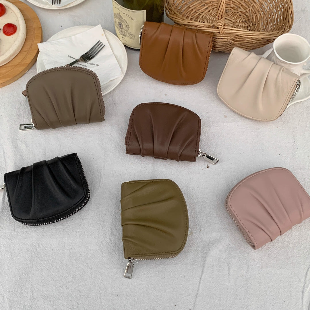 Sophisticated Textured Leather Coin Pouch Stornfield