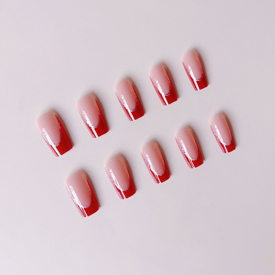 Acrylic nail set with elegant design and glamorous accents Stornfield