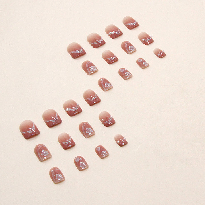 Floral Design Press-On Nails Stornfield