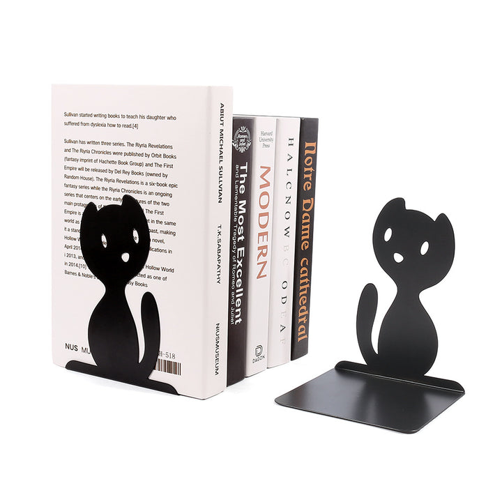 Cute Cat-Themed Bookends
