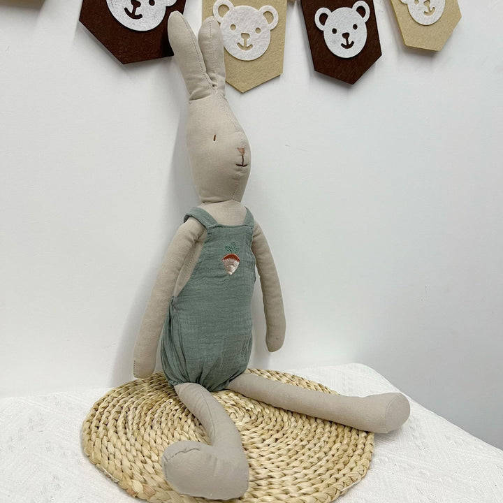 Handcrafted Cotton Mouse Doll with Crochet Floral Dress