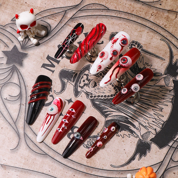 Creative Halloween-Themed Press-On Nail Set Stornfield