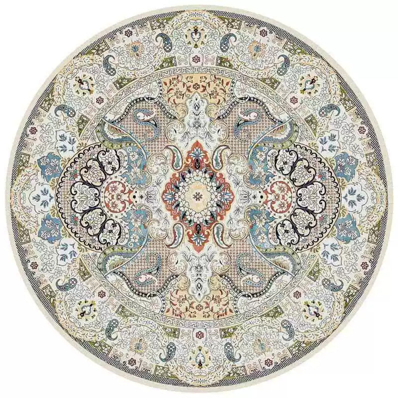 Round Vintage Area Rug