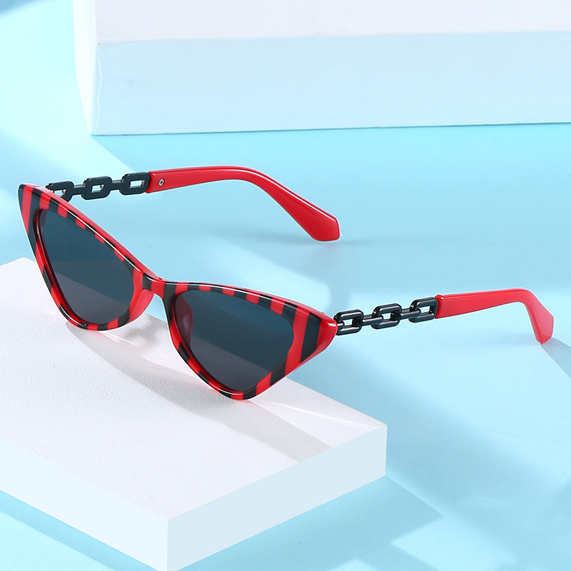 Women Cat-Eye Sunglasses with Stylish Chain Accents Stornfield