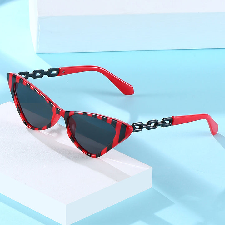 Women Cat-Eye Sunglasses with Stylish Chain Accents Stornfield