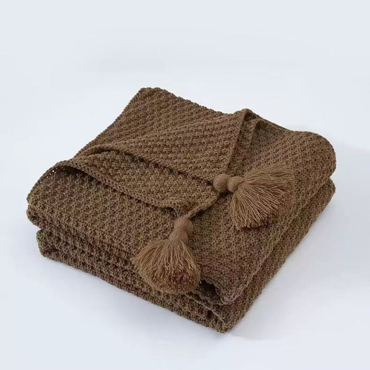 Premium Textured Knit Throw Blanket