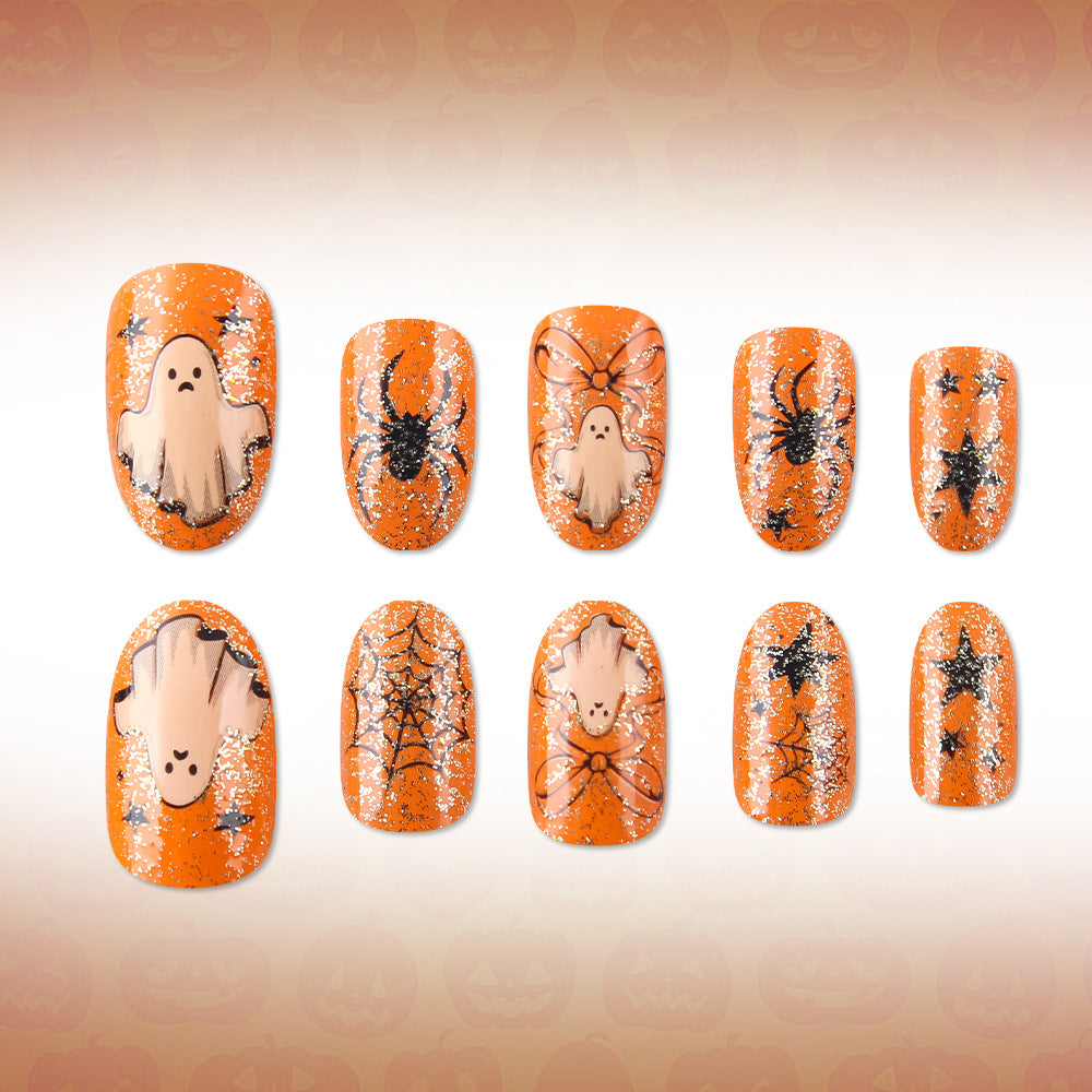 Spooky Themed Glitter Nail Art Set Stornfield