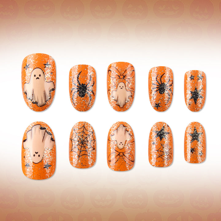 Spooky Themed Glitter Nail Art Set Stornfield