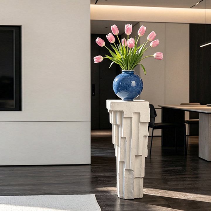 Sculptural Geometric Side Table