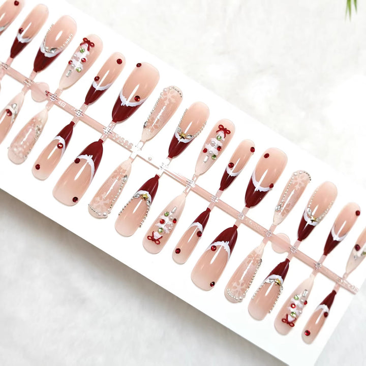Festive artificial nails with Christmas motifs Stornfield