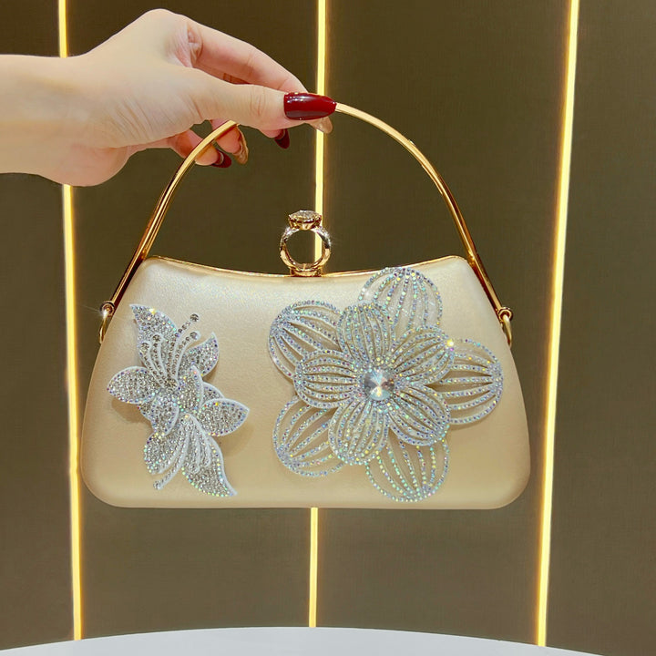 Decorative Floral Evening Handbag