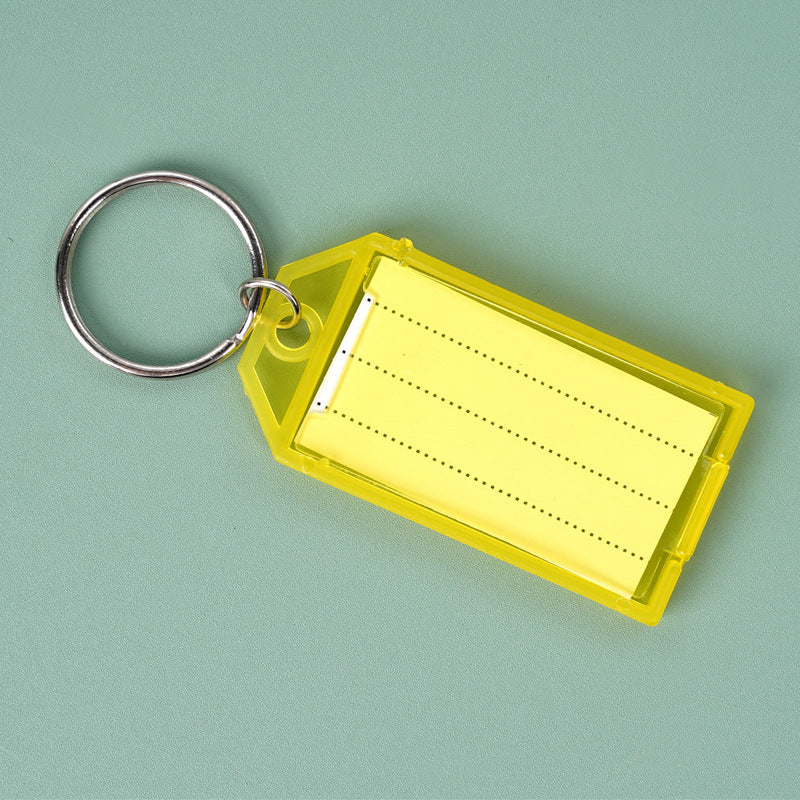 Unisex keychain with reusable label field Kalsten