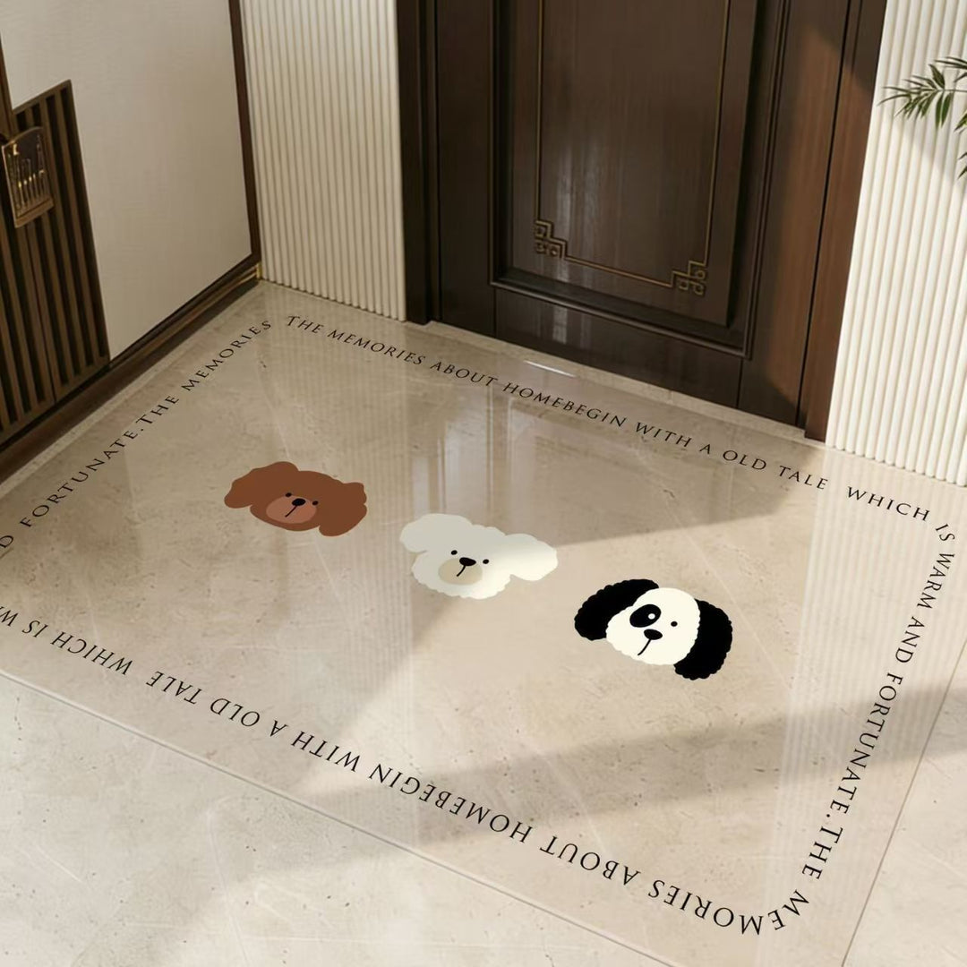 Playful Dinosaur-Themed Area Mat