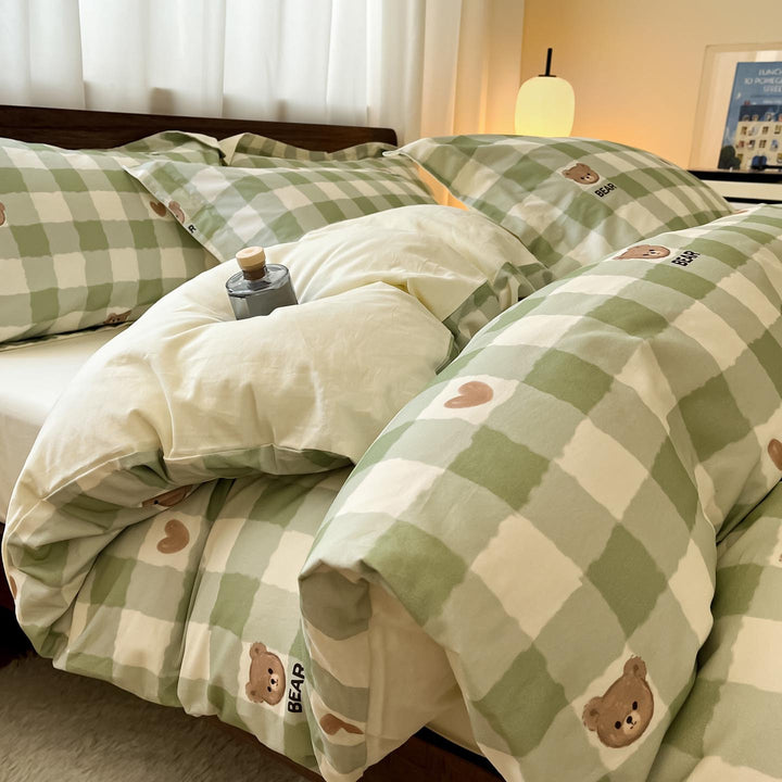 Whimsical Floral Print Duvet Cover Set