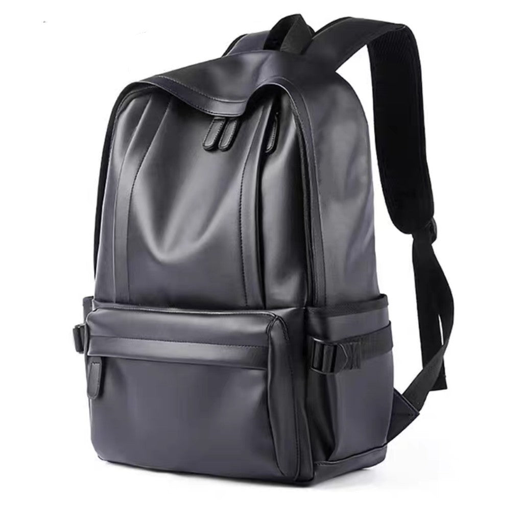 Sleek Faux Leather Backpack Stornfield