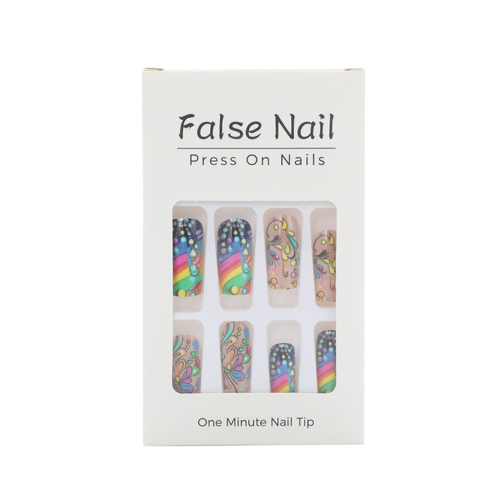 Art nails with colorful and creative motif designs Stornfield