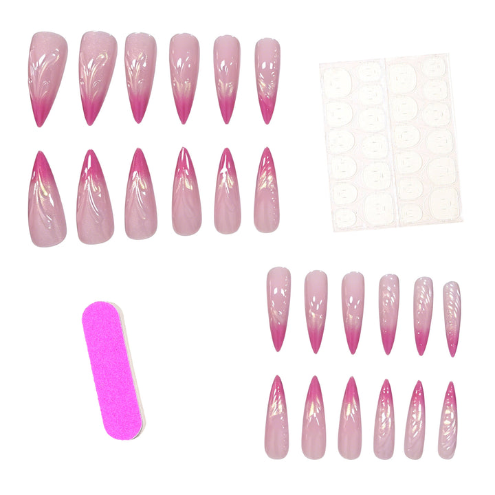 Artistic Accented Stiletto Nail Enhancements Stornfield