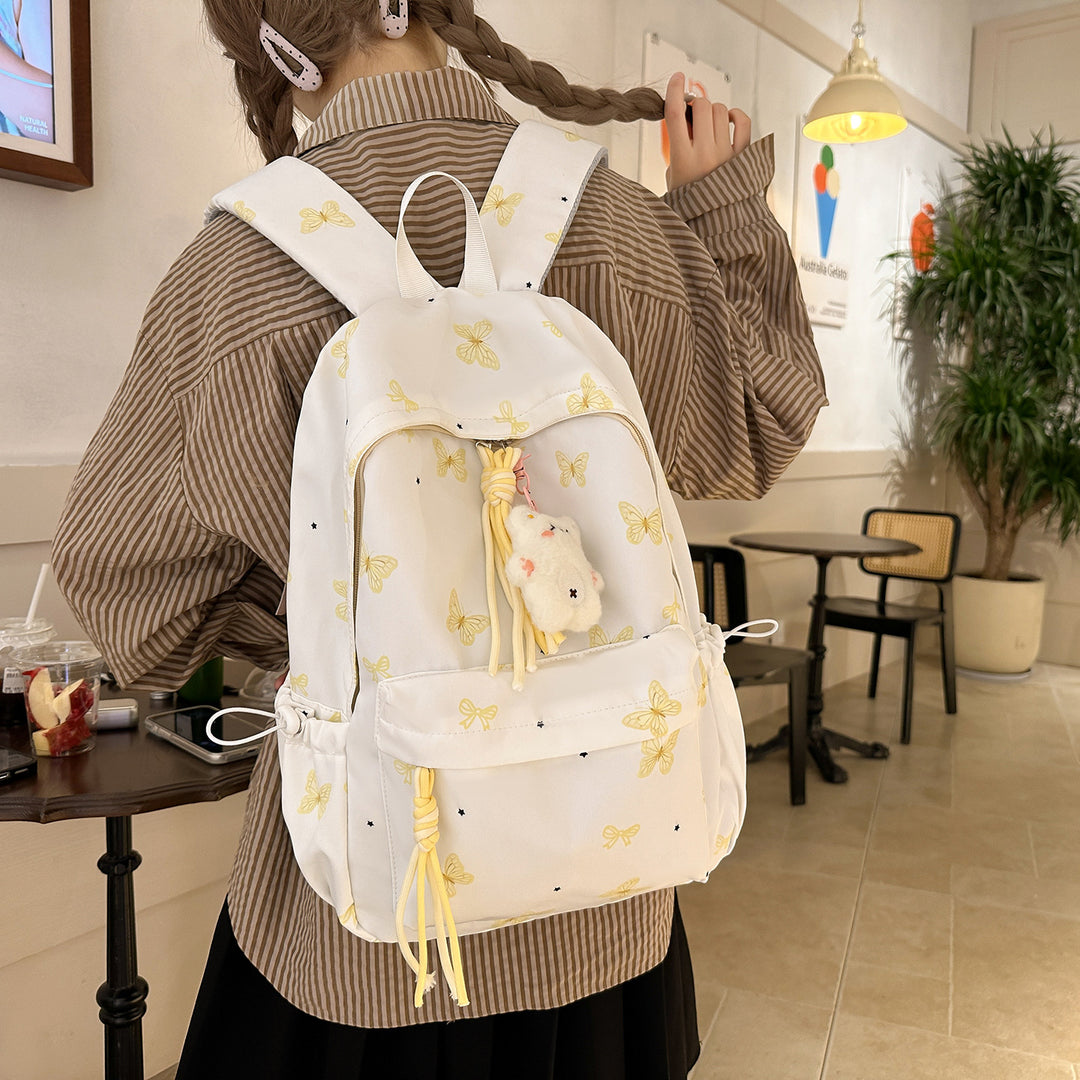 Charming Butterfly Print Casual Backpack Stornfield