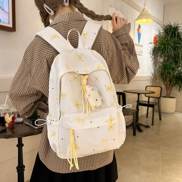 Charming Butterfly Print Casual Backpack Stornfield