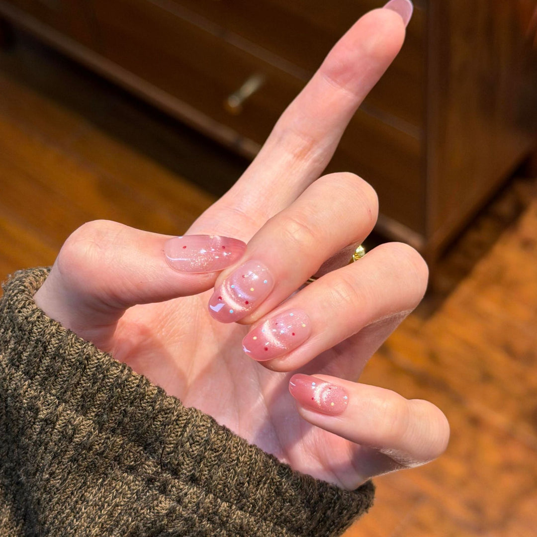 Artificial nails with glamorous glitter effect Stornfield