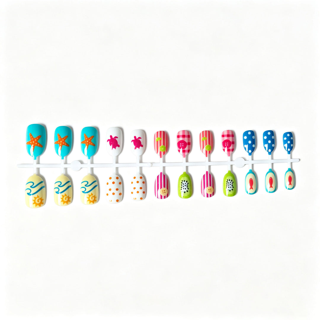 Creative Summer-Themed Nail Art Set
