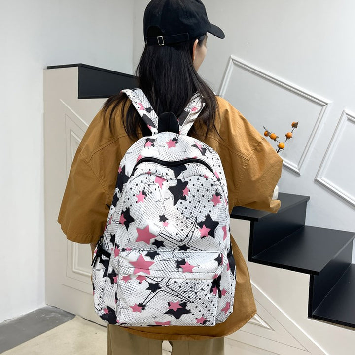 Star-Patterned School Backpack Stornfield